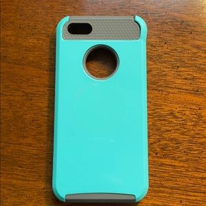 Blue and grey IPhone 5 case